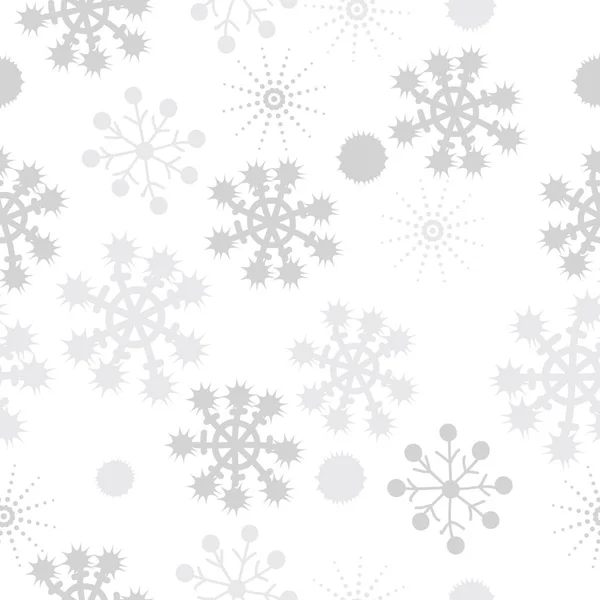 Patrón Sin Costuras Con Copos Nieve Colores Fondo Vectorial — Archivo Imágenes Vectoriales