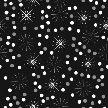 kutlama yıldız dikişsiz desen, vektör illüstrasyon