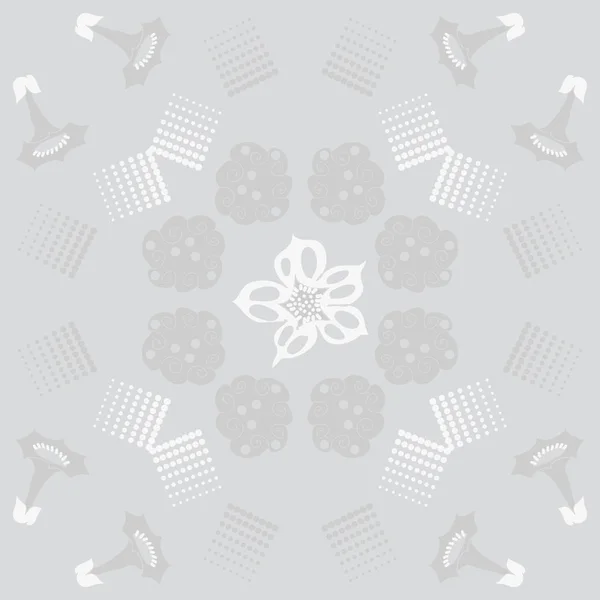 花をモチーフにしたシームレスなパターン ベクトルイラスト — ストックベクタ