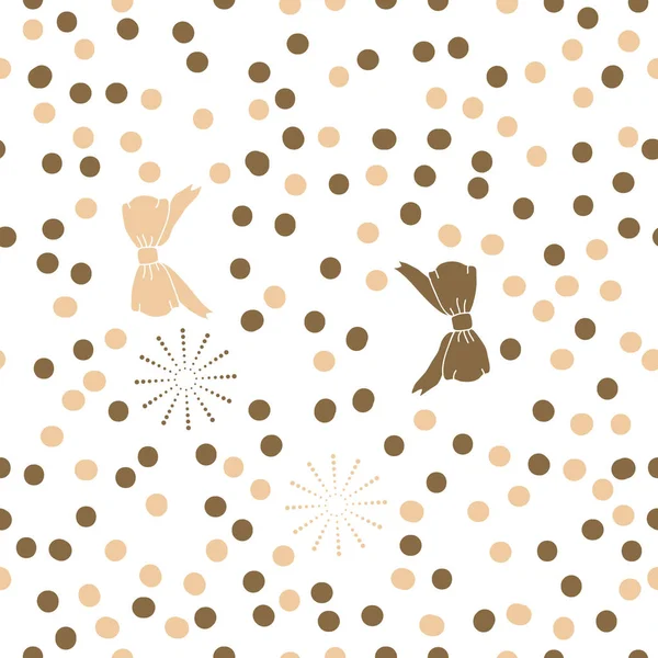 Soyut basit noel tatili süsünün dikişsiz deseni