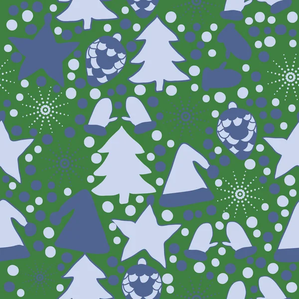 无缝的圣诞图案的背景 矢量插图 — 图库矢量图片