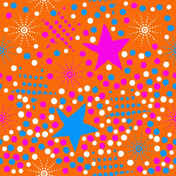 Feier Sterne Nahtlose Muster Vektorillustration — Stockvektor
