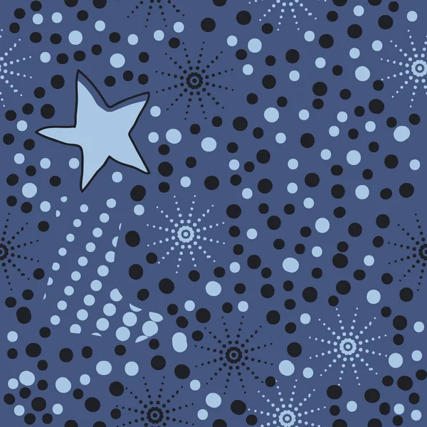 Célébrations Étoiles Motif Sans Couture Illustration Vectorielle — Image vectorielle