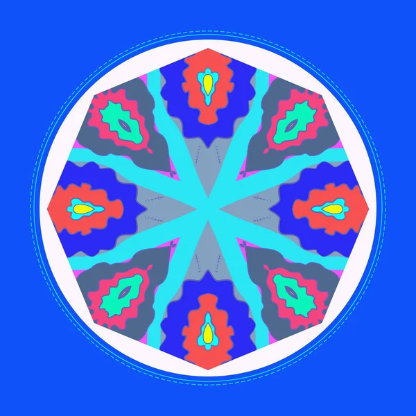 Modèle Circulaire Sans Couture Motif Abstrait Coloré Illustration Simplement Vectorielle — Image vectorielle