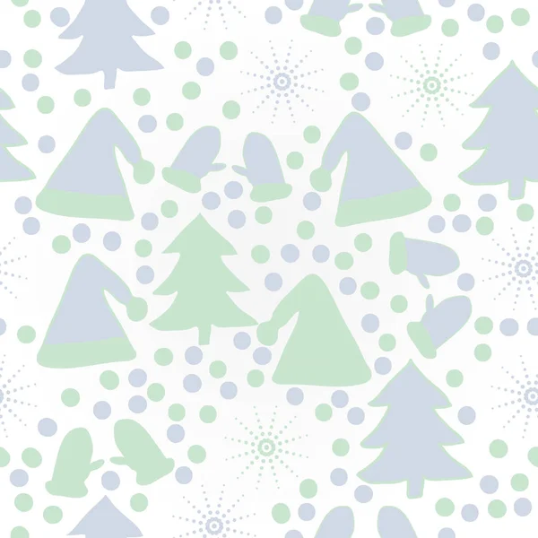 Nahtloses Weihnachtsmuster Für Hintergrund Vektorillustration — Stockvektor