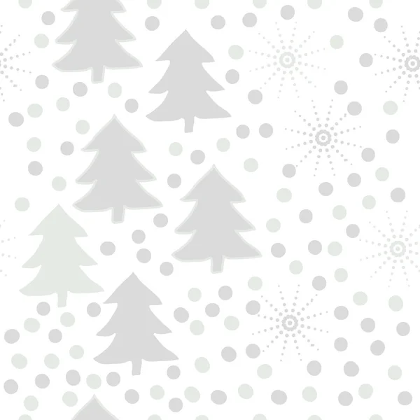 Modello Natale Senza Soluzione Continuità Sfondo Illustrazione Vettoriale — Vettoriale Stock