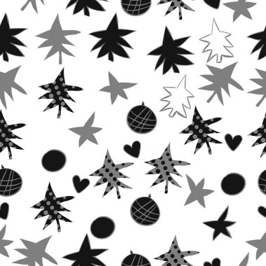 arka plan için sorunsuz Noel deseni, vektör illüstrasyon