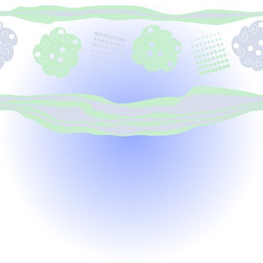 çiçek motifi ile dikişsiz desen, vektör illüstrasyon