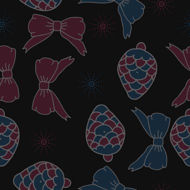 arka plan için sorunsuz Noel deseni, vektör illüstrasyon