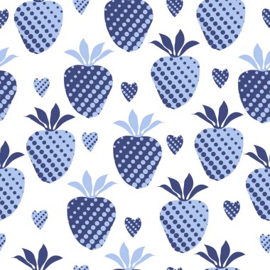 Renkli çilek ile dikişsiz desen