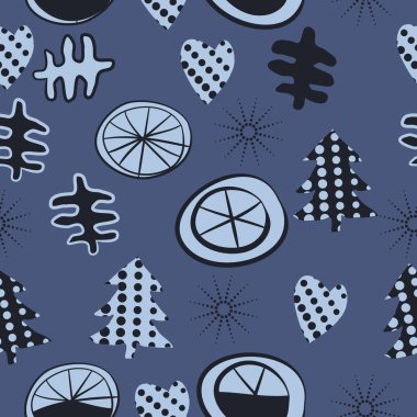 arka plan için sorunsuz Noel deseni, vektör illüstrasyon