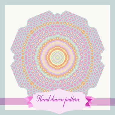 Arka plan olarak soyut daire ile Kart, sadece vektör illüstrasyon