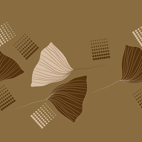 İhale çiçek yaprakları ile dikişsiz soyut desen