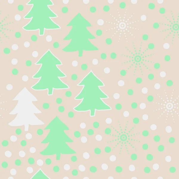 Seamless Christmas Pattern Background Vector Illustration — Stock Vector