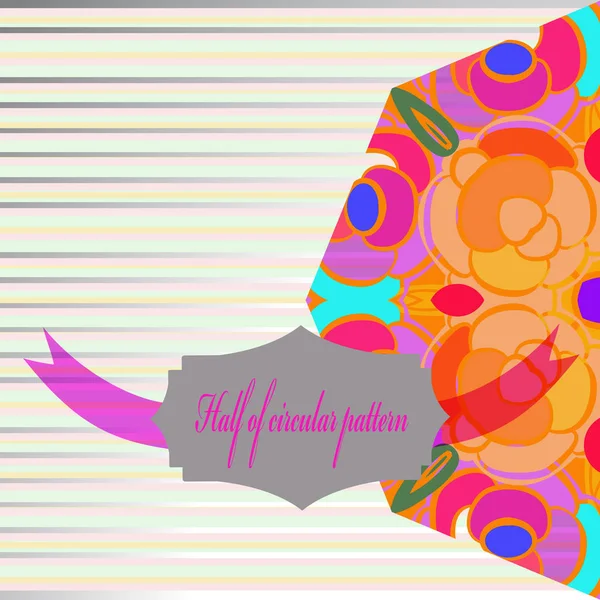 Çiçek motifinin dikişsiz deseni, vektör illüstrasyonu