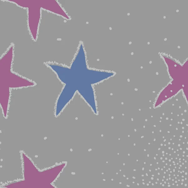 Étoiles Noël Sur Fond Avec Des Points — Image vectorielle