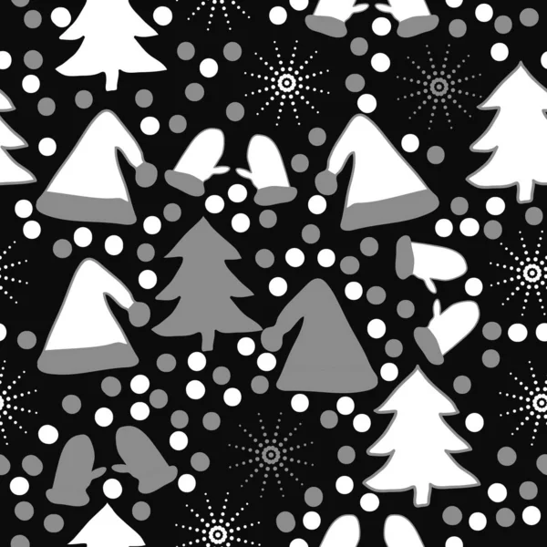 Patrón Navidad Sin Costuras Para Fondo Ilustración Vectores — Vector de stock