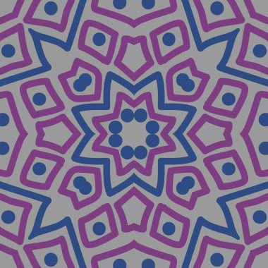 Renkli motifin dairesel dikişsiz deseni