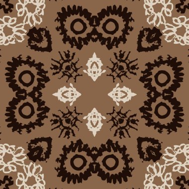 sanatsal soyut dikişsiz desen, vektör illüstrasyon