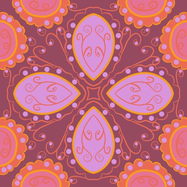 sanatsal soyut dikişsiz desen, vektör illüstrasyon