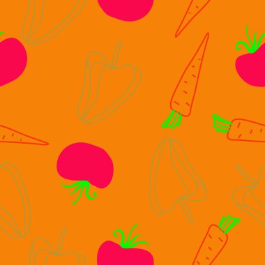 sanatsal soyut dikişsiz desen, vektör illüstrasyon