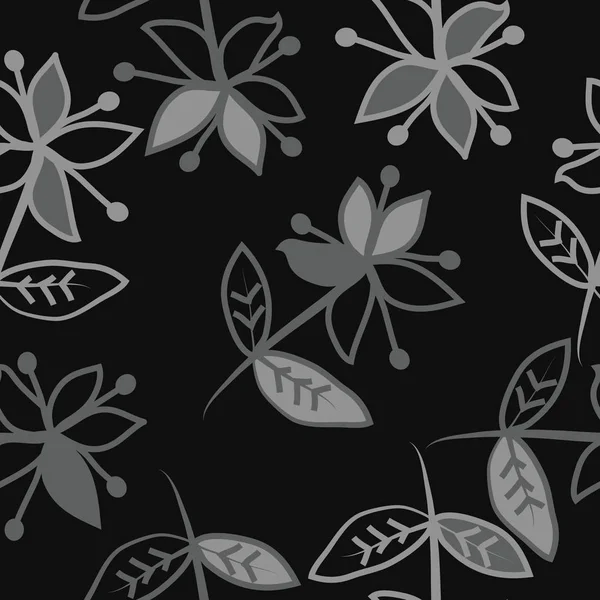 Patrón Floral Sin Costura Abstracto Vector — Archivo Imágenes Vectoriales