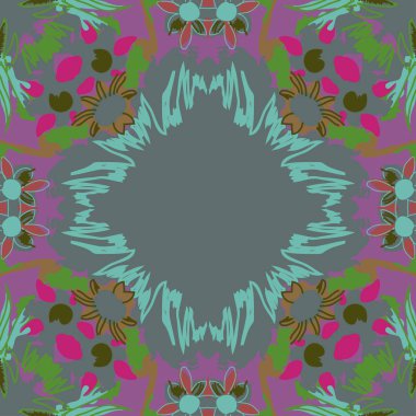 Çiçek motifi, çiçek, karalama, delik, kopyalama alanı dairesel dikişsiz desen.  