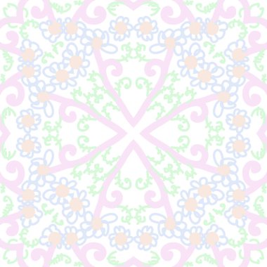 sanatsal soyut dikişsiz desen, vektör illüstrasyon