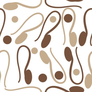 sanatsal soyut dikişsiz desen, vektör illüstrasyon