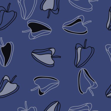 Basit biber süs soyut dikişsiz desen