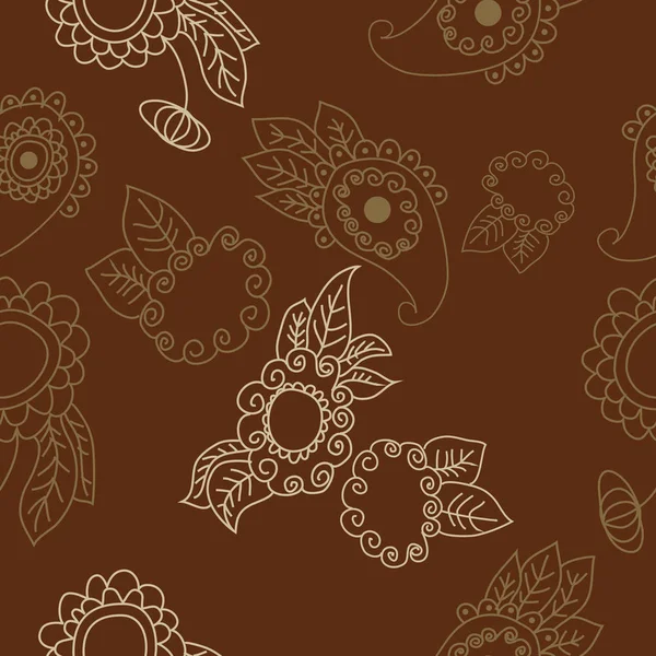 Decorativo Inusual Fondo Floral — Archivo Imágenes Vectoriales