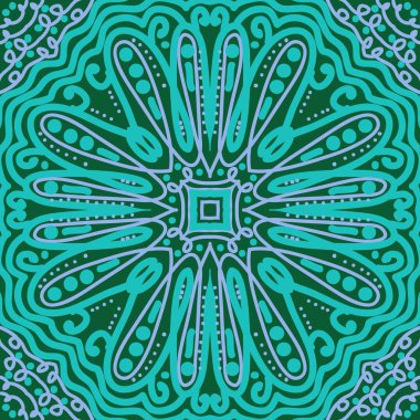 Renkli motifin dairesel dikişsiz deseni