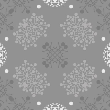 Soyut motifli dairesel dikişsiz desen