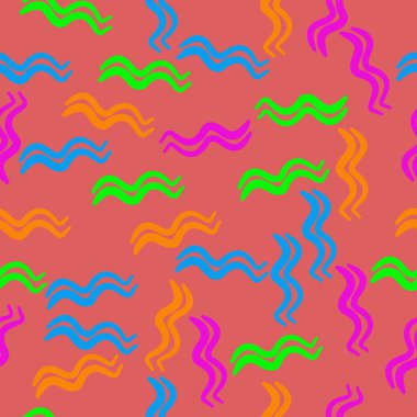 Zodyak Kova burçlarının dikişsiz deseni. Vektör çizimi