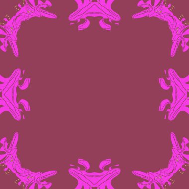 Çiçek motifinin dairesel dikişsiz deseni 