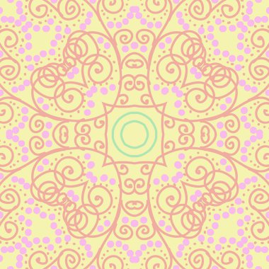 sanatsal soyut dikişsiz desen, vektör illüstrasyon