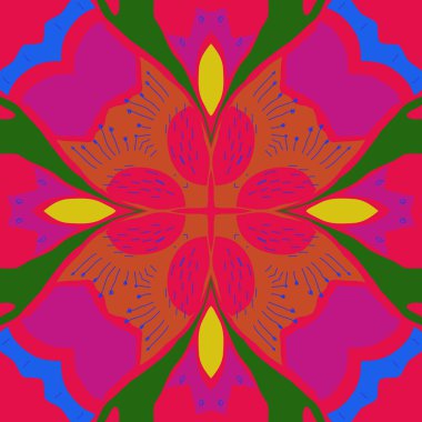 sanatsal soyut dikişsiz desen, vektör illüstrasyon