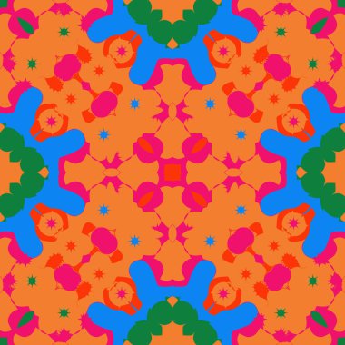 grafik baskı soyut dikişli desen, vektör illüstrasyon