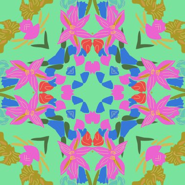 Soyut basit yaprakların kusursuz deseni