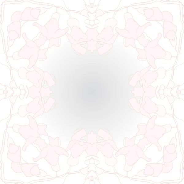 Motif Circulaire Sans Couture Avec Motif Floral Espace Copie — Image vectorielle