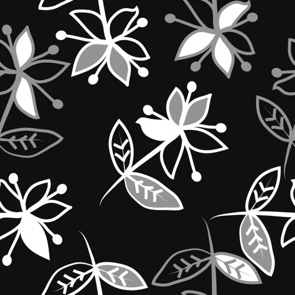 Motif Floral Abstrait Sans Couture Vecteur — Image vectorielle