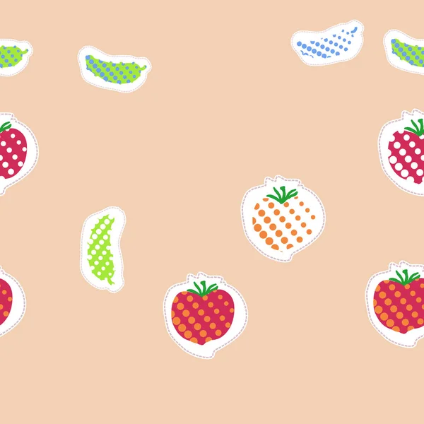 Fondo Creativo Del Motivo Alimentario Con Verduras — Vector de stock