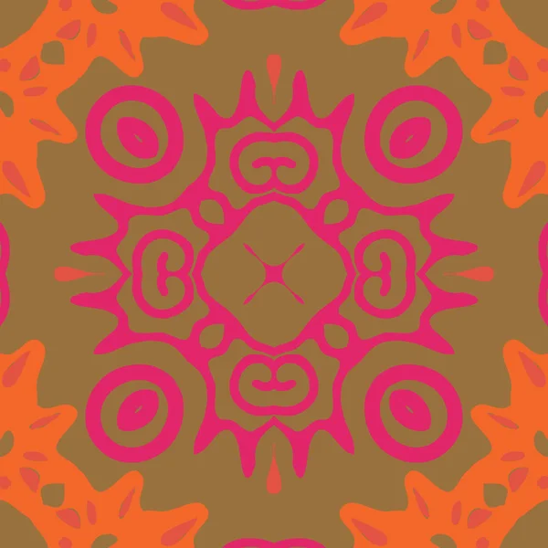 Renkli motifin dairesel dikişsiz deseni