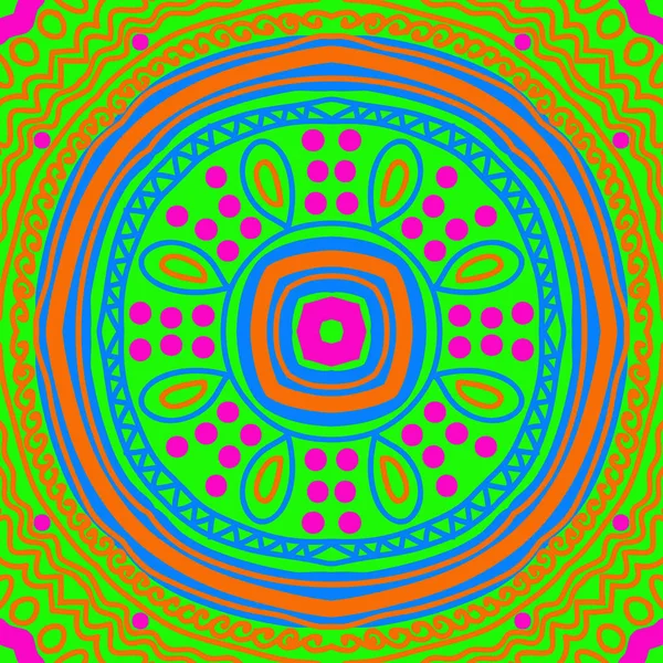 Modèle Circulaire Sans Couture Motif Coloré — Image vectorielle