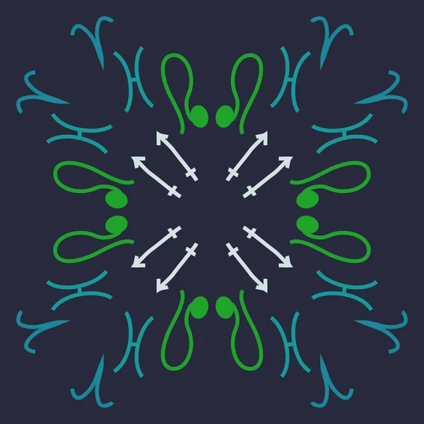 Abstraktes Muster Mit Verschiedenen Tierkreiszeichen — Stockvektor