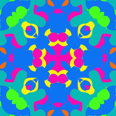 sanatsal soyut dikişsiz desen, vektör illüstrasyon