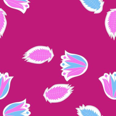 Soyut basit böcekler ve bitkiler süsleme Dikişsiz desen