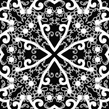 sanatsal soyut dikişsiz desen, vektör illüstrasyon