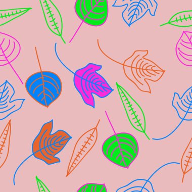 sanatsal soyut dikişsiz desen, vektör illüstrasyon