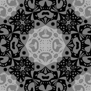 Renkli motifin dairesel dikişsiz deseni